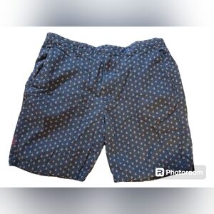 J.CREW CLUB shorts.  Mens.  Size 35" waist.  Color: Navy with floral pattern.